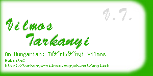 vilmos tarkanyi business card